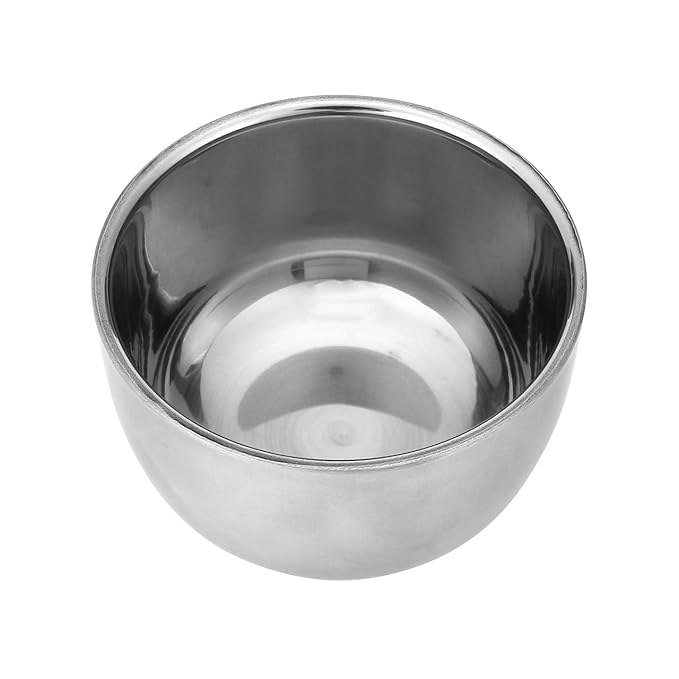 3 In 1 Shaving Brush Set Shaving Soap Bowl & Shaving Stand & Badger Hair Shaving Brush Kit Shaving Cleaning Tool for Men (Silver+soap)