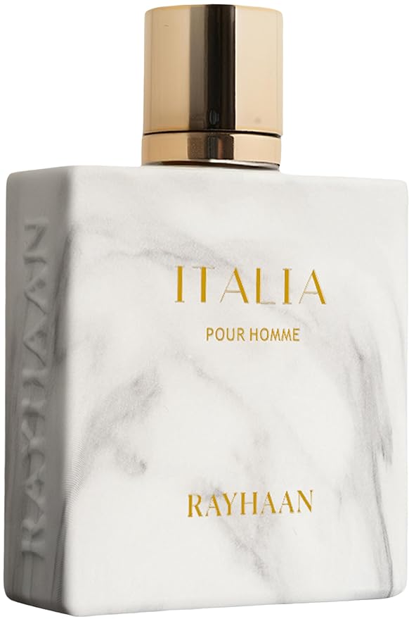 Rayhaan Italia – Citrus, Spicy, Aromatic, Sweet – Eau de Parfum Long-Lasting Fragrance for Men, 3.4 Ounce / 100ml