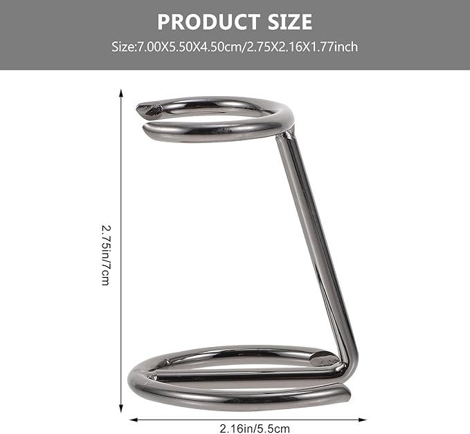 Cabilock Ferroalloy Razor and Shaving Brush Stand Practical Men’s Bathroom Razor Holder Organizer for Shaving Brush Drying and Storage