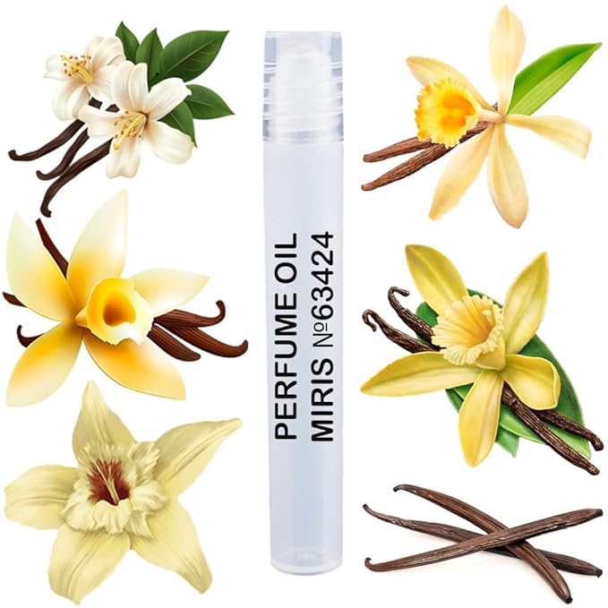 MIRIS No. 63424, Inspired by Vanilla Blend, Long-Lasting Unisex Perfume Oil for Women & Men Roll-On, Rollerball 0.34 Fl Oz / 10 ml
