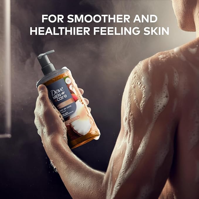 DOVE MEN + CARE Plant-Based Coconut + Guava Body Wash for Men For Moisturized Skin 26 Fl Oz