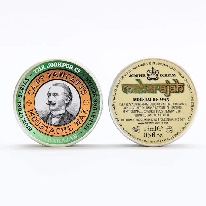 CAPTAIN FAWCETT Moustache Wax 0.5oz (0.5oz, Maharajah)