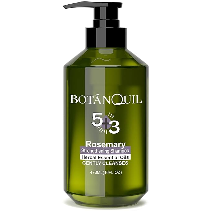 Rosemary Hair Growth Shampoo, Strengthening Shampoo 473 ml(16 fl.oz), For All Hair Types, with Herbal Essential Oils and Plant Extracts for Thinning Hair for Women and Men
