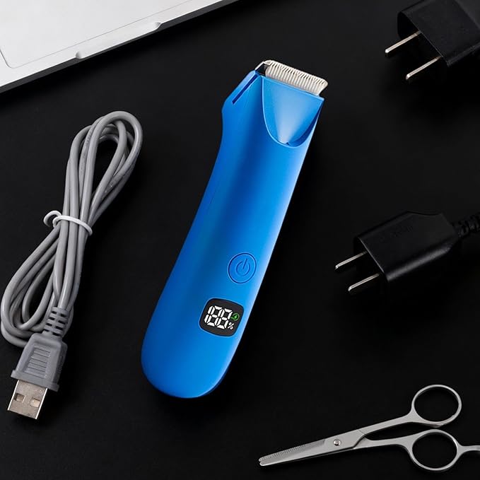 Body Trimmer for Men - Advanced Sensitive Skin Safe Blade, Professional Precision Shaving Machine, LED Battery Indicator, Ergonomic Handling Unit | for Manscaping Underarm Leg Hair Removal Device