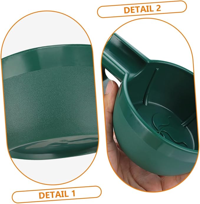 Deep Wide Mouth Shaving Soap Bowl for Men Durable Plastic Shave Container with Large Handle Lightweight and Portable Barber Shaving Cream Bubble Bowl and Travel Use