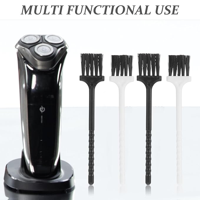 20pcs Razor Cleaning Brush Set for Electric Shavers Long Handle Multifunctional Hair Clipper Cleaning Brushes for Men’s Grooming