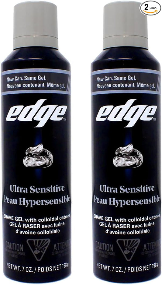 Edge Ultra Sensitive Shave gel, 7 Ounce (Pack of 2)