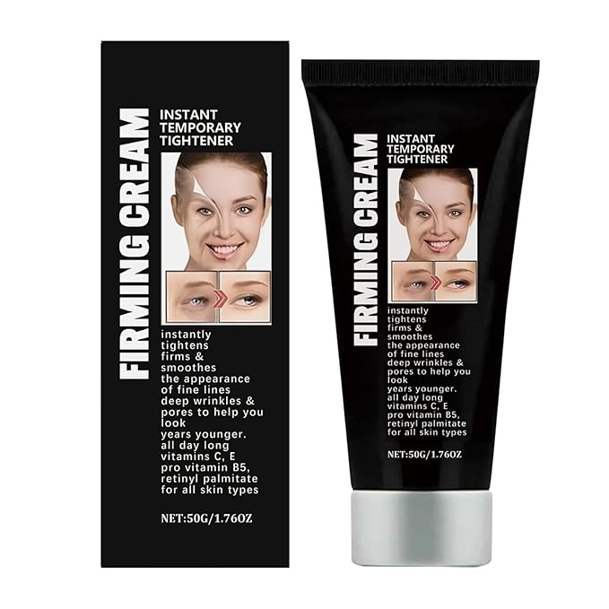 Instant Firming Face Tightener Temporary Face Tightening Cream Firm and Smooth the Look of Fine Lines, Deep Wrinkles and Pores Daily Moisturizer for Women and Men 1.76 oz