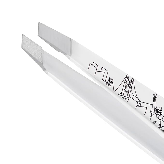 Tweezerman Exclusive 40th Birthday Slant Tweezer - Hair Removal Tweezers, Stainless Steel