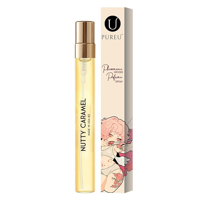 PUREU Perfumes for Women & Men, Amber Vanilla Floral Cologne Eau de Parfum, Long Lasting Perfume Oils Gift Ideas.Travel Size 0.4oz/12 mL-Nutty Caramel 62