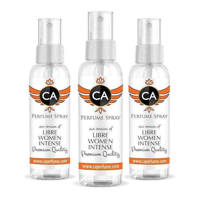 CA Perfume Eco Refill Impression of Libre Women Intense Fragrance Eau de Parfum Spray Refillable Bottle 2 Fl Oz/60ml-X3