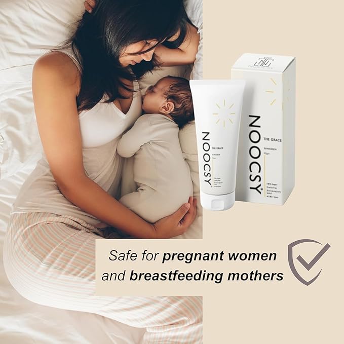 N-oocsY, The Grace Sunscreen Spf 50+ Pa++++++ With Zinc Oxide, Titanium Dioxide And Hyaluronic Acid | Lightweight With Multi-Vitamins | No White Cast | For Men & Women | 50 G, All