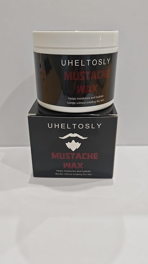 Natural Mustache Wax for Men Strong Hold Styling Balm Organic Conditioning Formula All Day Shaping No Grease No Flaking
