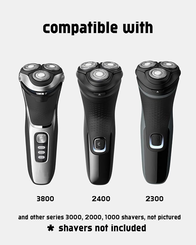 6 Pack SH30 Replacement Heads Compatible with Philips Norelco Shaver 2400 Replacement Blades Compatible with Norelco Replacement Heads for Electric Razor for Men 3900 3800 3600 2300, Gifts for Men