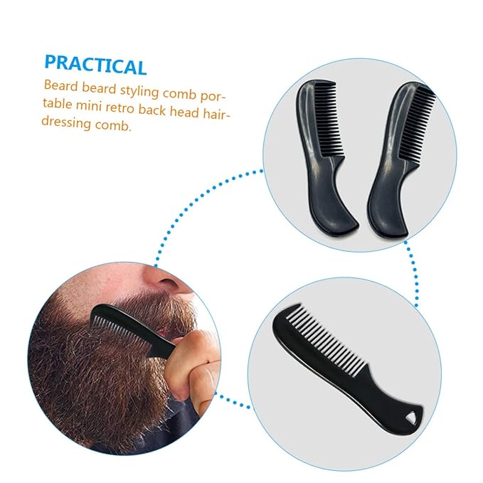 10pcs Mini Beard Comb Mustache Comb Mens Beard for Men Mens s for Hair Massage Mustache Pocket for s for Care Modify Tool