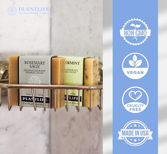Plantlife Frankincense & Sandalwood Bar Soap Bundle of 2 - Moisturizing and Soothing Soap for Your Skin - Hand Crafted Using Plant-Based Ingredients - Made in California 4oz Bar