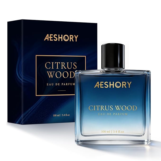 Aeshory Luxury Unisex Perfume, 3.4 FL OZ Long Lasting Eau De Parfum Cologne For Men & Women, Aromatic Citrus Wood Fragrance for Date & Gift, Fresh Scent Perfume Spray
