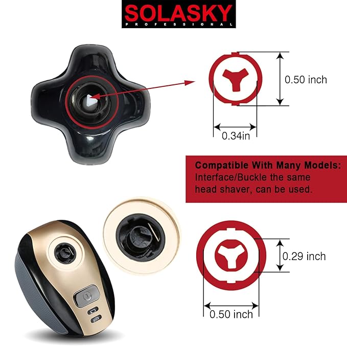 Universal Magnetic 5 Blades Replacement Heads for Freebird and Freedom Head Shaver and Many Brand