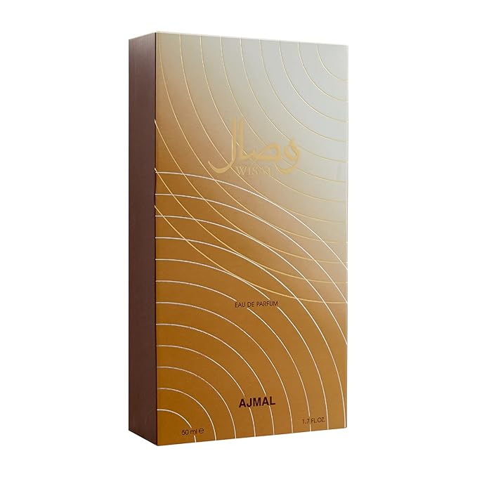Ajmal Wisal Eau de Parfum for Women – 1.7 oz | Long Lasting Arabic Perfume | Fruity, Spicy, Woody Scent | Elegant Everyday Fragrance | Made in Dubai | Middle Eastern Luxury Perfume