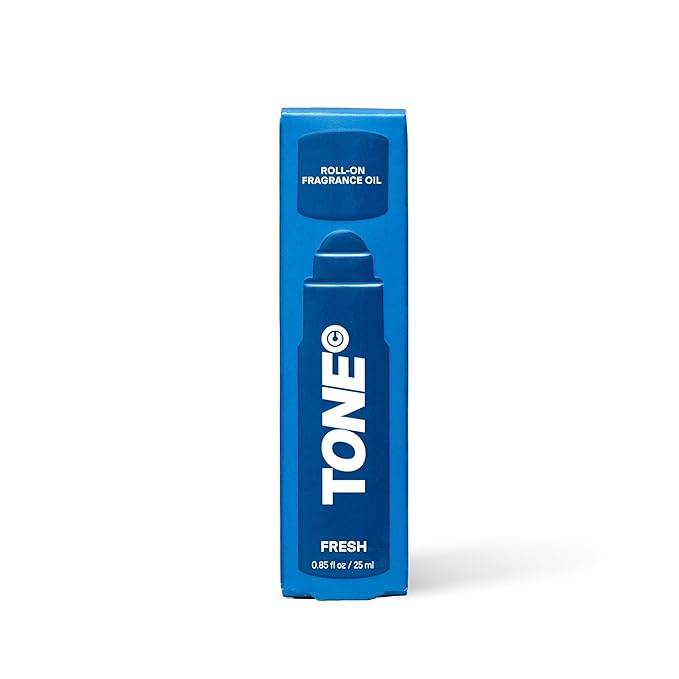 TONE Roll-on Fragrance Oil, 25ml, Fresh, Fragrance Oil for Men with Notes of Jasmine, Mandarin Orange, and Patchouli