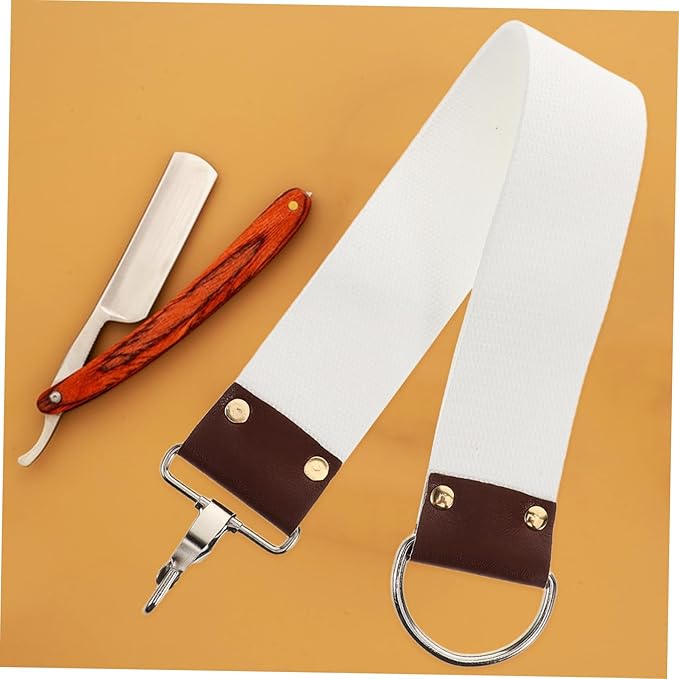 Dual Layer Canvas Razor Strop Professional Straight Razor Sharpening Belt for Barbershops Ensures Smooth Shaving Versatile Use with All Razor Types