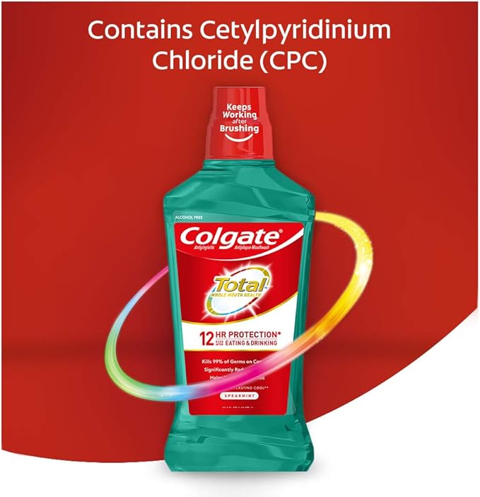 Colgate Total Advanced Pro-Shield Mouthwash, Spearmint 33.8 oz