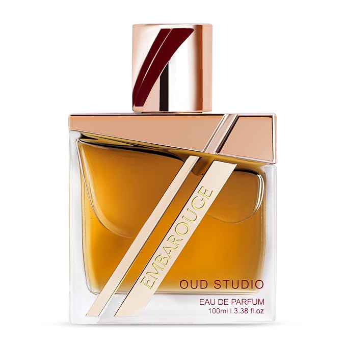 EMBAROUGE OUD STUDIO Men's Fragrance | Perfume for Men | CitrusTop note | 100 ml pack | 3.4 Fl. Oz. | Woody and Amber fragrance | Gift for Men | Eau de Parfum EDP