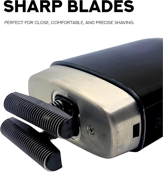 Supreme Trimmer Crunch Lite STF600 | Professional Double Foil Shaver for Men | Cordless & Corded, 60 Min Runtime, Hidden LED Display | Barber Face & Head Finishing Razor