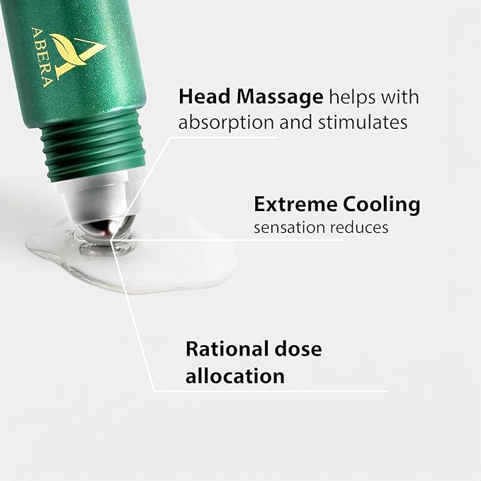 Abera Eye Roller & Essence for Men – Day & Night Treatment for Puffy Eyes & Dark Circles – Under Eye Bags Treatment with Cooling Mint Roller + Anti-Aging Serum