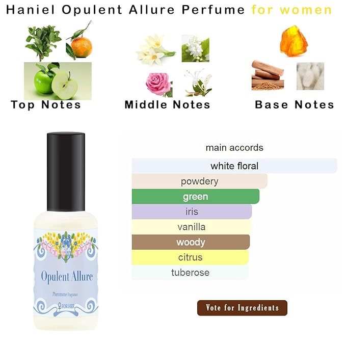 Haniel Pheromones Perfumes for Women - Long-Lasting Romantic Scent with Tuberose & Jasmine | Feminine Allure & Magnetic Presence