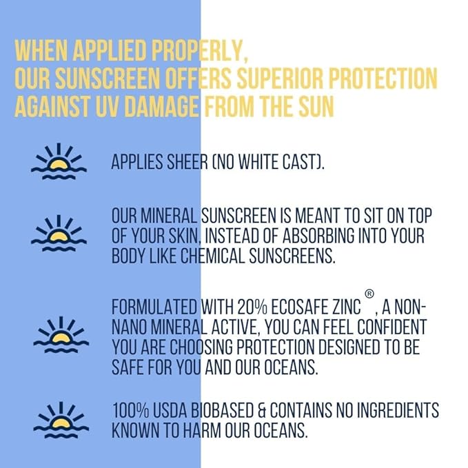 MacKenzie's SPF 40 Ocean Safe Sunscreen Tin - Mineral Based - Eco Friendly - Gifts for Fishermen - Gifts for Men - Applies Sheer