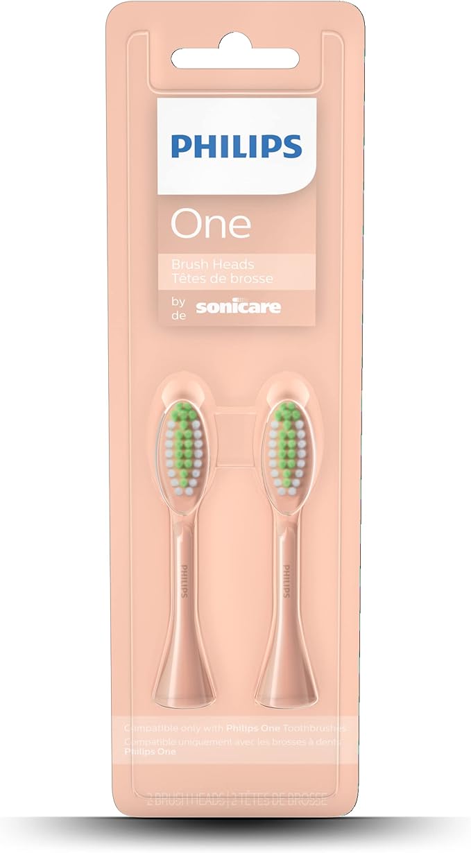 Philips One by Sonicare 2pk Brush Heads, Shimmer BH1022/05