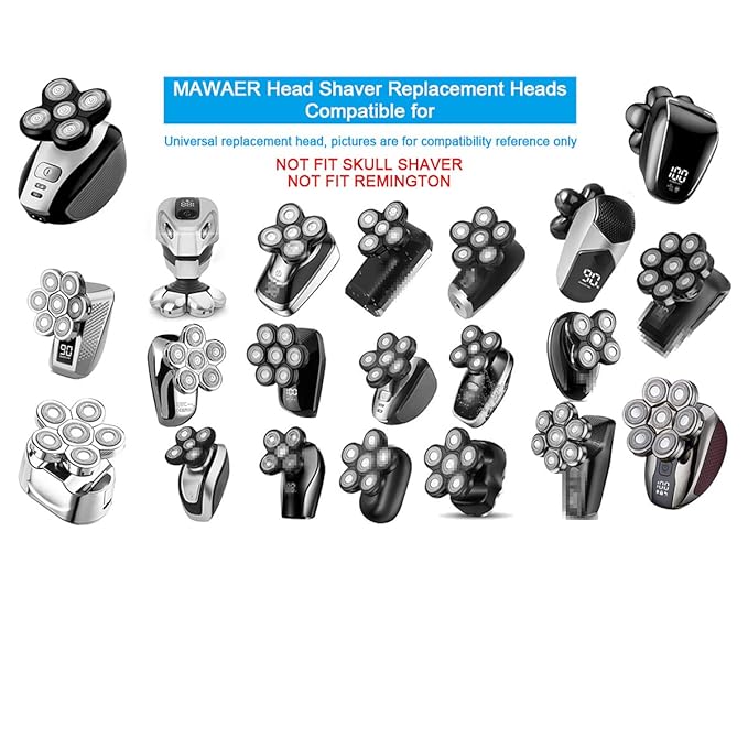 Universal 5 Blades Replacement Head Compatible with Freedom Gold Shaver and Most Mainstream Brands - 5D Electric Head for Some Brands