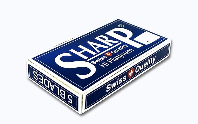 100 Sharp Hi Platinum Double Edge Razor Blades For Safety Razor - Men´s Safety Razor Blades For Shaving For Men For A Smooth And Clean Shave (1 Year Supply)
