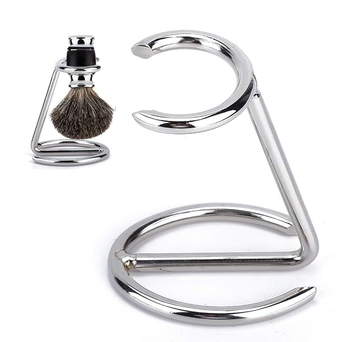 Shaving Brush Stand, Shave Brush Holder, Stainless Steel For Daily Personal Shaving And Barber Tool for Salon