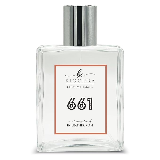 BC Perfume 661 Inspired by Etienne A In Leather Man Replica Fragrance Dupes Eau de Parfum Spray Bottle 3.4 Fl Oz/100ml-X1