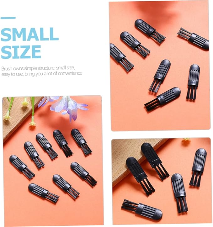 DOITOOL Razor Brush for Men 100pcs Electric Shaver Brush Nose Hair Trimmer Brush Portable Compact Cleaning Brush