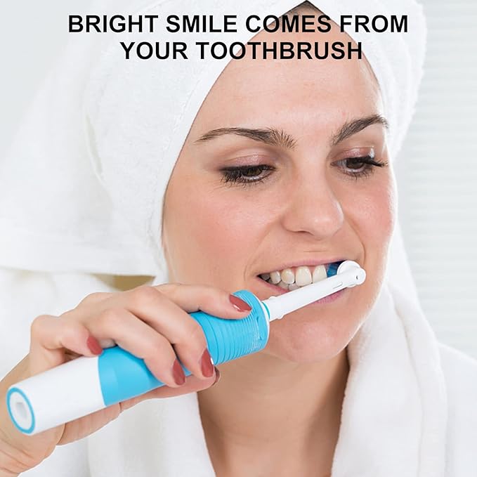 Toothbrush Heads for Oral B, 8 Pack Precision Clean Electric Toothbrush Replacement Heads Medium Soft Dupont Bristles Replacement Toothbrush Heads for Oral Health and Plaque Removal