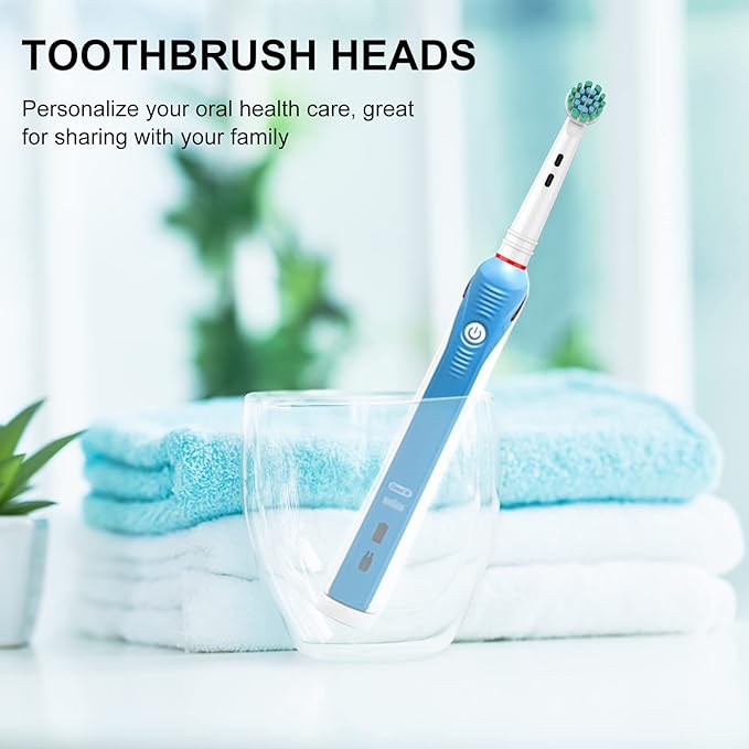 Replacement Toothbrush Heads for Oral B Braun, 10 Pcs Professional Electric Toothbrush Heads Brush Heads Compatible with Oral B Replacement Heads Refill 7000/Pro 1000/9600/500/3000/8000