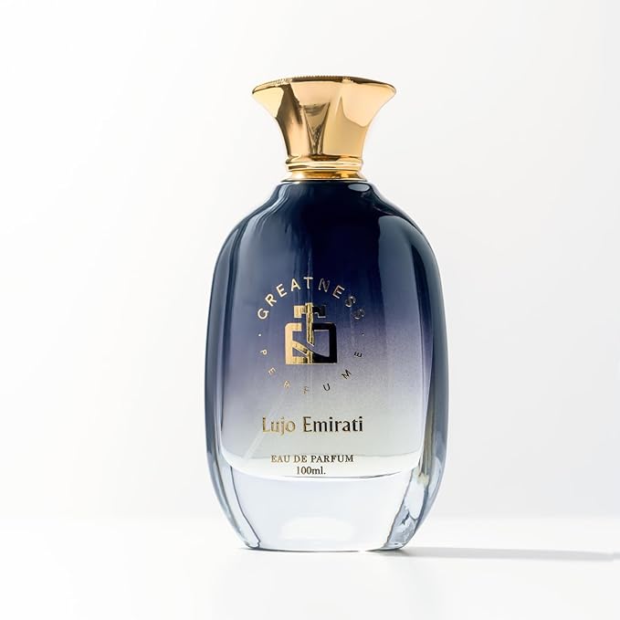 Greatness Lujo Emirati Eau de Parfum - Unisex Perfume for Men and Women - Long Lasting Luxury Fragrance with Fresh Lavender, Mint, Smooth Vanilla, Benzoin, and Deep Notes of Honey - 100 ml