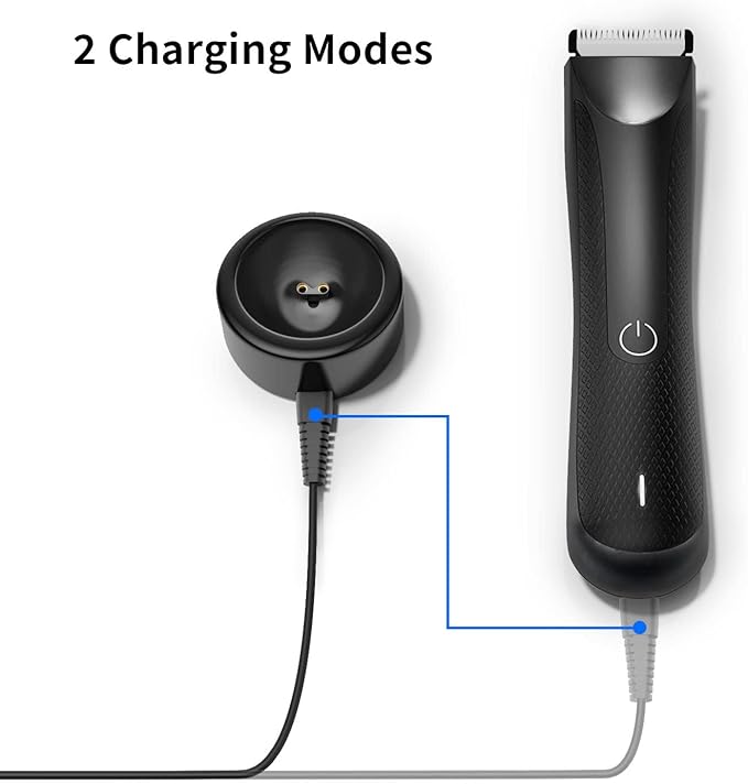 Replacement Charger for MANSCAPED 3.0 Compatible with MANSCAPED The Lawn Mower 3.0/2.0 Weed Whacker Electric Groin Hair Trimmer & Ear Hair Trimmer Charging Dock Base Station with Adapter Power Cord