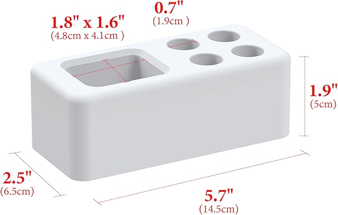 Linkidea Diatomaceous Earth Safety Razor Holder, Quick-Drying Stand Compatible with Vikings Blade Chieftain, Merkur 34C HD, 38C, Shaving Revolution (White)