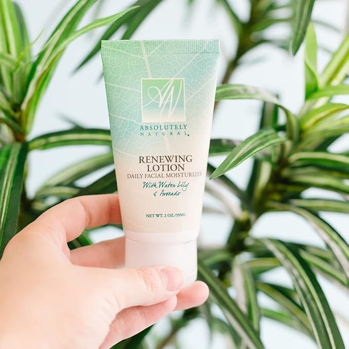 Absolutely Natural - Renewing Lotion Facial Moisturizer with Aloe, Vegan, Made in the USA