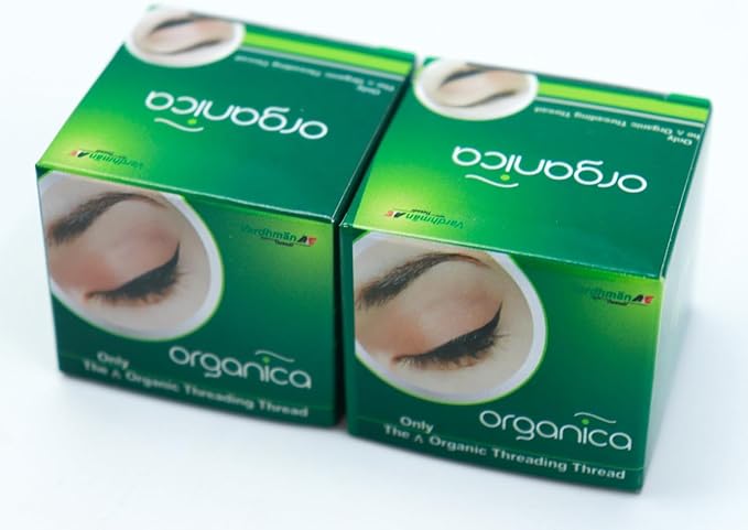 Eyebrow Thread 1 Spool X 300m | Eyebrow Organic Cotton Thread |Tool for Upper Lip Chin Forehead Hair Removal | for Perfect Eyebrow Sculpting | Pack of 2