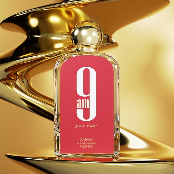Afnan 9 AM Pour Femme Eau De Parfum, 3.4 Fl. Oz
