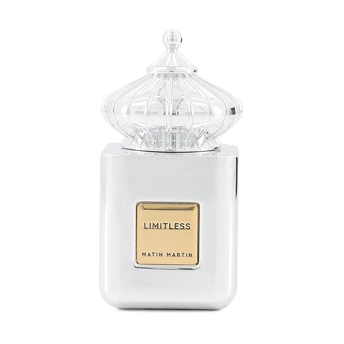 Matin Martin Limitless - Arabian Perfume for Men - Long Lasting Woody Aromatic Fragrance with Notes of Lavender, Cedar, Vetiver, Patchouli - Arabic Cologne - Eau de Parfum Spray - Travel Size - 3.4 oz