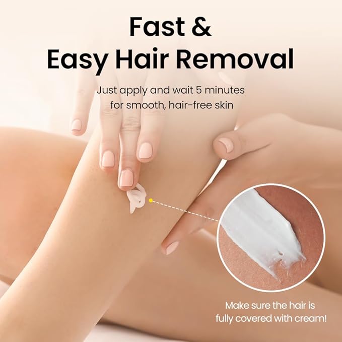 Gorilla Waxing Korean Hair Removal Cream for Women & Men, Depilatory Cream with Shea Butter, For Legs, Arms, Bikini & Underarms, Gentle Formula for Sensitive Skin, Korean Skin Care (1, 8.45 fl oz.)