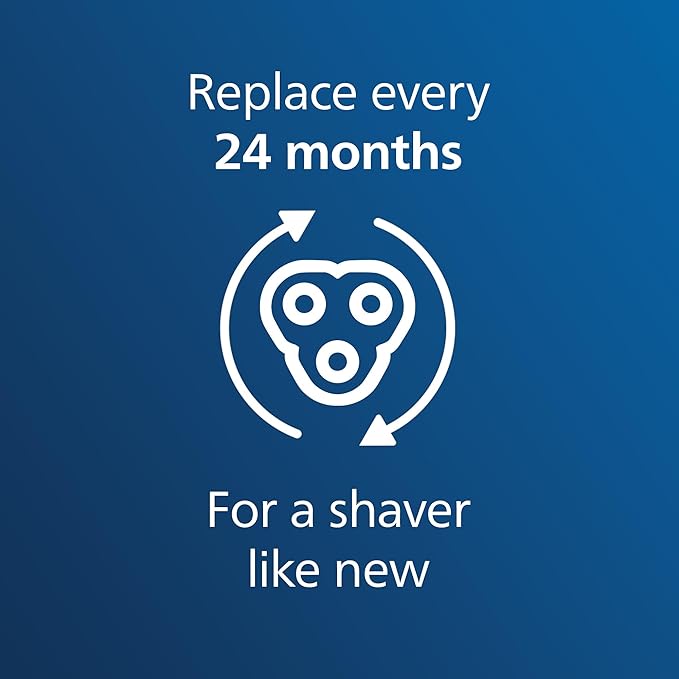 Philips Norelco SH30/52 Genuine Shaving Heads, Compatible with Philips Shavers Series 1000, 2000, 3000 and 5000, Powerful Performance, Self-Sharpening, 3 Pieces, Model SH30/52