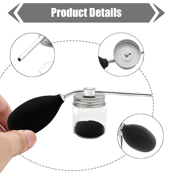 Hair Building Fibers Spray Pump Applicator for Hair Loss and Thinning Hair, Portable Hairdressing Tools, Hairdressing Tools Styling Supplies for Women Men (Black)