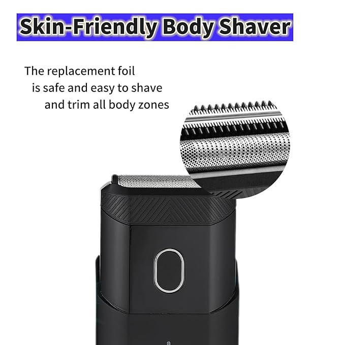 Replacement Foil Blade Compatible with MANSCAPED The Handyman，Foil Blades for Portable Men’s Travel Facial Hair Groomer(2Pack）